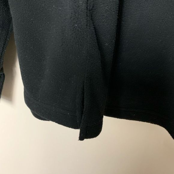Black Thick Fleece 1/2 Zip Pullover Sweater 3X - Picture 8 of 12